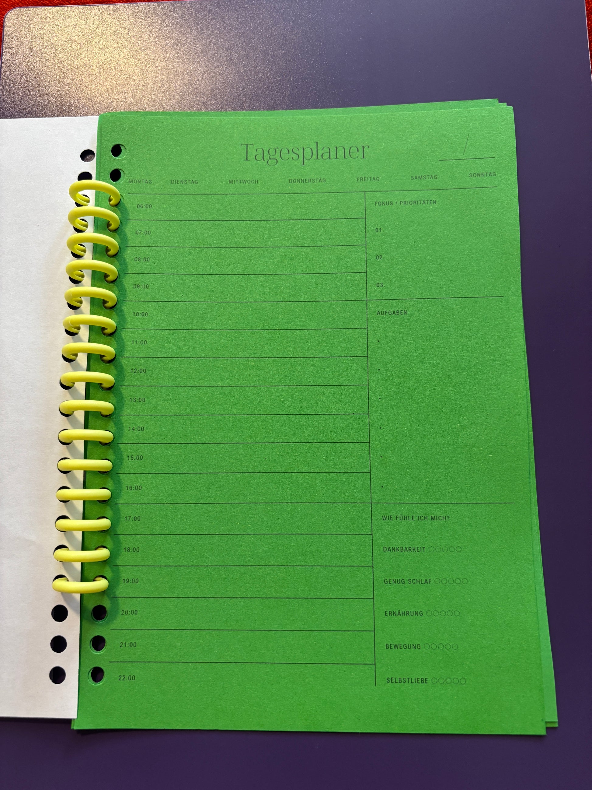 Journal - Tagesplaner